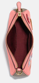 Coach Women's Teri Shoulder Bag (Pebble Leather - Creature Patches - Candy Pink Multi)