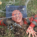 Halloween Props Ruby's Elm Street Nightmare Freddy Krueger Tomb Walker Decor Halloween Christina Horror Decoration Gift Move Figure