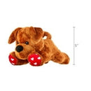 Valentine's Day Brown Lab Plush Toy, 5", by Way To Celebrate