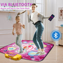 Bluetooth Dance Mat Toys for Girls 3-6 Years Musical Educational Dance Pad Game Toys