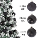 24Pcs Christmas Tree Balls Ornaments Tree 30mm/1.18" Hanging Ball for Christmas