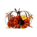 Harvest Metal Frame Pumpkin with Sunflower Indoor Decoration, 8", by Way To Celebrate - Walmart.com