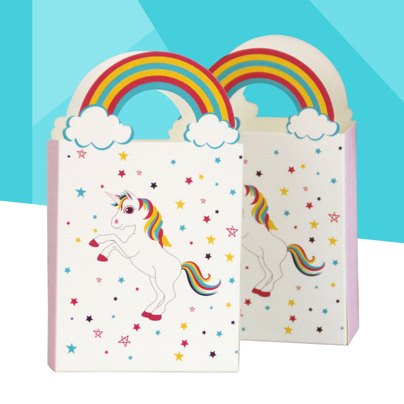 12 Pcs Wedding Favor Boxes Gift Candy Gifts Package Tiny Rainbow Bags Bride 12pcs