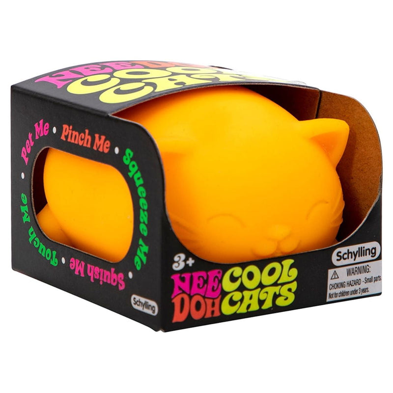 Nee Doh Cool Cats Squishy Fidget Ball, Novelty Toy, Multiple Colors, Children Ages 3+