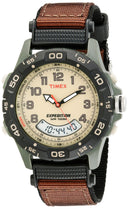 Timex Men's Expedition Combo Brown/Green/Tan 39mm Outdoor Watch, Fabric Strap