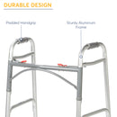 Drive Medical PreserveTech Deluxe Two Button Folding Walker with 5" Wheels