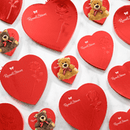 Russell Stover Valentine's Day Red Foil Heart Assorted Milk & Dark Chocolate Gift Box