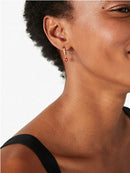 Kate Spade New York Earrings Nature Walk Ladybug Huggies Red Multi