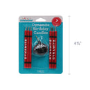 Way to Celebrate! Boom Dynamic Birthday Candles, Assorted Colors, 7 Pieces