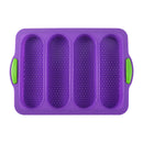Kitchen Supplies on Sale！Loaf Pan Set Of 1 With Four Buns French Bread Loaf Pan Bread Pan Non-stick Pan Easy To Release Household Silicone Food Baking Breakfast Romantic Dinner Tool