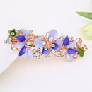 CXDa Women Rhinestone Flower Butterfly Hairpin Hair Clip Barrette Ponytail Holder