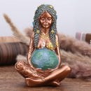 RuiCredibility Mother Earth Statue, 6inch H Nature Moon Goddess Statue, Modern Home Room Decor