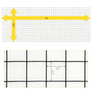 24 x 50 Inch Hardware Cloth 16 Gauge Black Vinyl Coated Welded Wire Mesh 1.5 Inch
