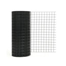 24 x 50 Inch Hardware Cloth 16 Gauge Black Vinyl Coated Welded Wire Mesh 1.5 Inch