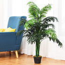 5.5 Feet Artificial Ficus Silk Tree with Wood Trunks
