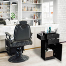 Salon Station Storage Cabinet with 6 Hair Dryer Holders for Hair Stylist