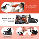 22 Oz Double-walled Insulated Stainless Steel Water Bottle with Straw Lid - Yellow