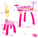 24-Key Piano Keyboard DJ Drum Combination with Microphone and MP3