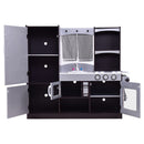 Kids Wooden Modern Kitchen Cooking Pretend Play Set