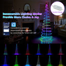 6 Feet Light Up Spiral Christmas Tree with Tree Top Star