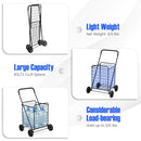 Portable Folding Shopping Cart Utility for Grocery Laundry