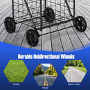 Portable Folding Shopping Cart Utility for Grocery Laundry