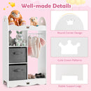 Kids Dress up Storage Costume Closet with Mirror and Toy Bins