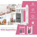 Kids Dress up Storage Costume Closet with Mirror and Toy Bins