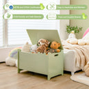 Wooden Kids Toy Box with Safety Hinge