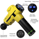 Powerful Handheld Rechargeable Deep Muscle Massager Gun with 4 Massage Heads