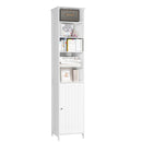 72 Inches Free Standing Tall Floor Bathroom Storage Cabinet - Brown