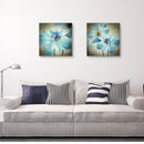 Flowers Unframed Wall Canvas Prints for Home Decorations 2 PCS