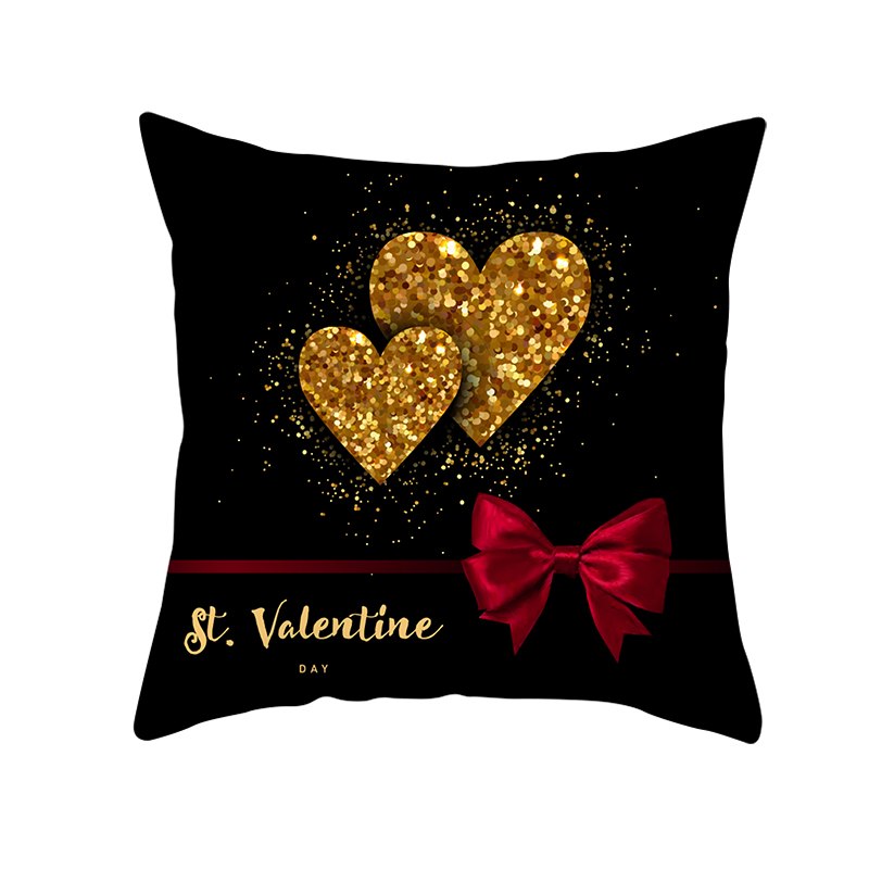 Black White Heart Cushion  Pillow Covers