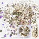 Gradient Mermaid Flake Nail Glitter Hexagon Holo Sequins Powder 3D Manicure Nail Art