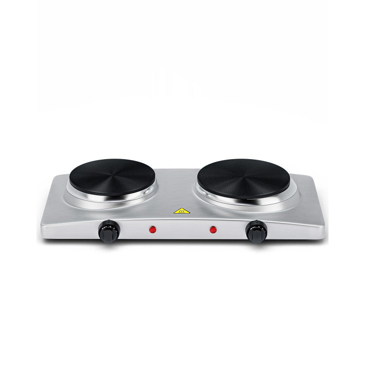 1800W Double Hot Plate Electric Countertop Burner