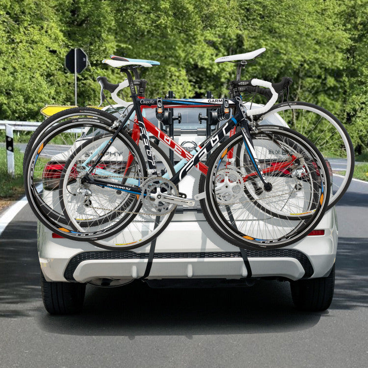 3-Bike Trunk Mounted Bike Rack for Sedan Hatchback Minivan SUV