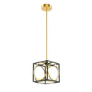 Modern LED Pendant Light with 42 Inches Adjustable Suspender - Golden