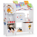 Wooden Children Storage Cabinet with Storage Bins - Rocket
