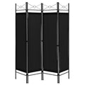 6 Feet 4-Panel Folding Freestanding Room Divider