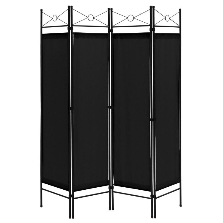 6 Feet 4-Panel Folding Freestanding Room Divider