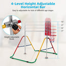 Kids Folding Horizontal Bar with 4 Adjustable Heights