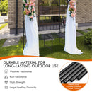 Steel Garden Arch with 2-Seat Bench