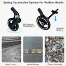 One-Hand Folding Portable Lightweight Baby Stroller with Aluminum Frame (Blue)