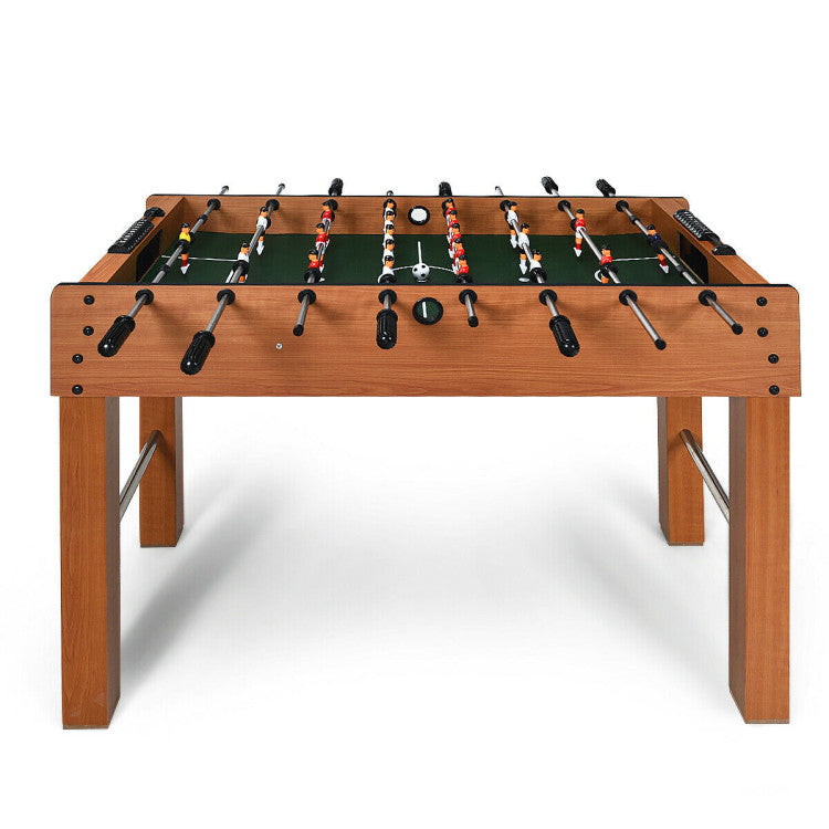 48 Inch Foosball Table Indoor Soccer Game - Brown