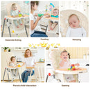 Folding Baby High Dining Chair with 6-Level Height Adjustment