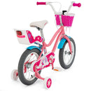 Kids Bicycle with Training Wheels and Basket for Boys and Girls Age 3-9 Years - Medium