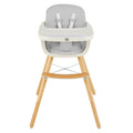 3-in-1 Convertible Wooden High Chair with Cushion