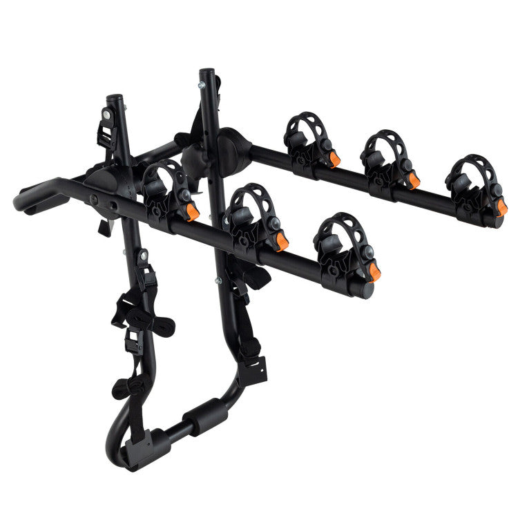 3-Bike Trunk Mounted Bike Rack for Sedan Hatchback Minivan SUV