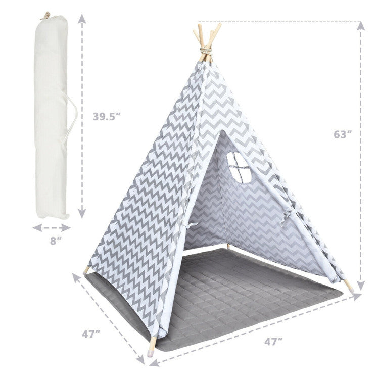 5.2 Feet Portable Kids Indian Play Tent