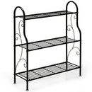 3-Tier Scrollwork Designed Metal Plant Stand